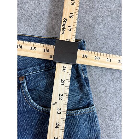 VINTAGE Tommy Hilfiger Jeans Mens 38x30 Blue Denim Wide Leg Y2K Hip Hop Baggy - Picture 3 of 10